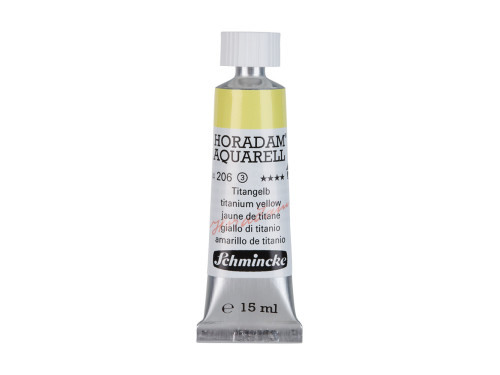Horadam Aquarell watercolor paint - Schmincke - 206, Titanium Yellow, 15 ml