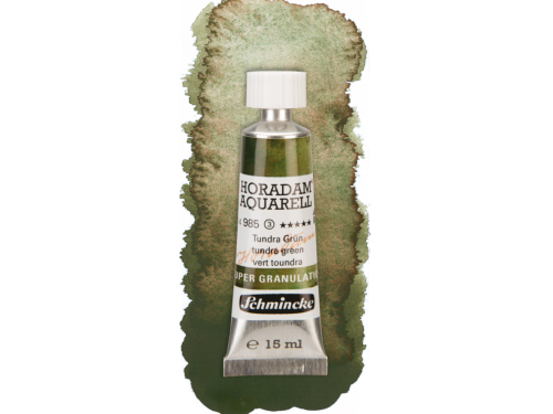 Farba akwarelowa Horadam Aquarell - Schmincke - 985, Tundra Green, 15 ml