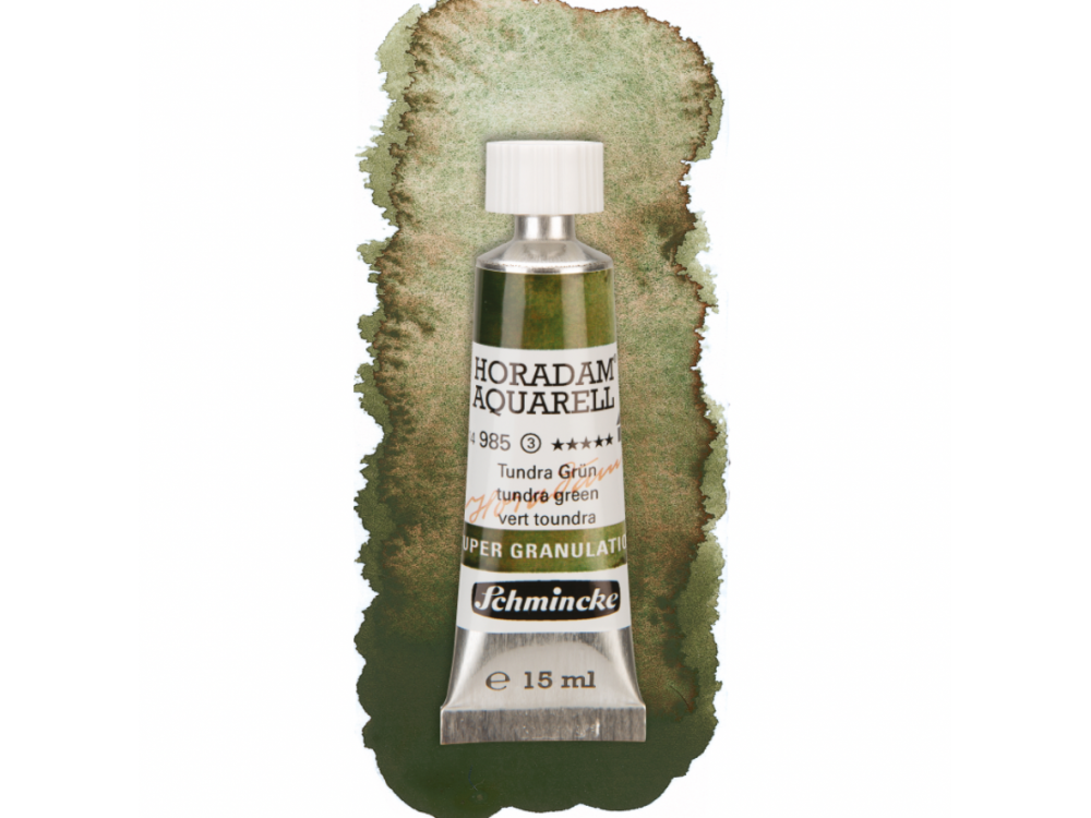 Farba akwarelowa Horadam Aquarell - Schmincke - 985, Tundra Green, 15 ml