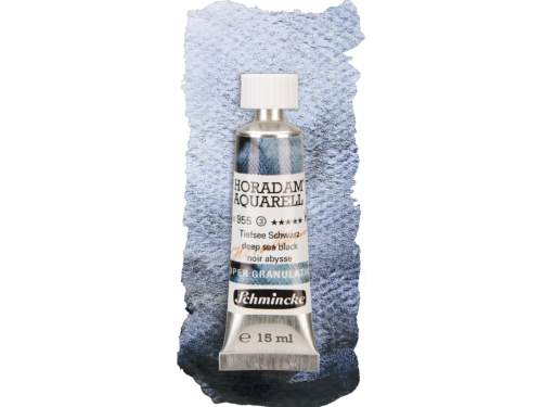 Horadam Aquarell watercolor paint - Schmincke - 955, Deep Sea Black, 15 ml