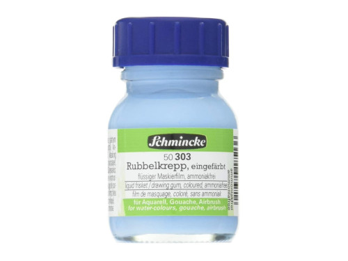 Płyn maskujący do akwareli - Schmincke - niebieski, 20 ml