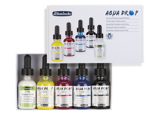 Set of Aqua Drop watercolor paints - Schmincke - 5 x 30 ml