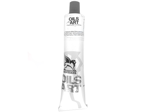 Oil paint Olej for Art - Renesans - 53, Titanium White Extra Concentrate, 140 ml