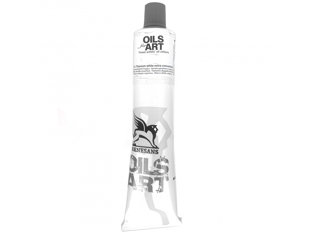 Oil paint Olej for Art - Renesans - 53, Titanium White Extra Concentrate, 140 ml