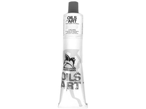 Oil paint Olej For Art - Renesans - 01, Zinc White, 60 ml
