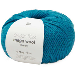 Włóczka Essentials Mega Wool Chunky - Rico Design - Turquoise, 100 g