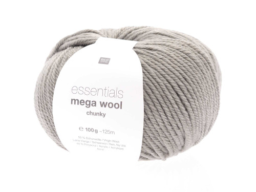 Włóczka Essentials Mega Wool Chunky - Rico Design - Stone Grey, 100 g