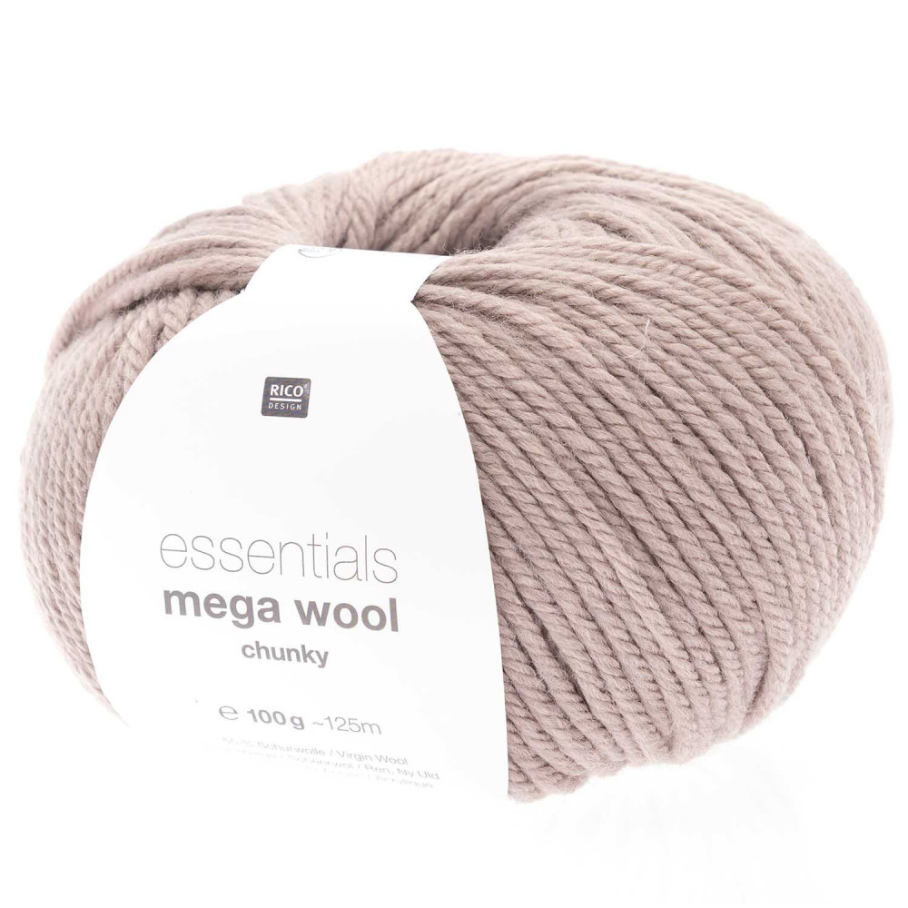 Włóczka Essentials Mega Wool Chunky - Rico Design - Mauve, 100 g