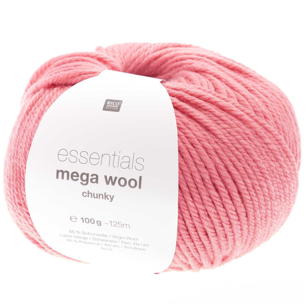 Włóczka Essentials Mega Wool Chunky - Rico Design - Fuchsia, 100 g
