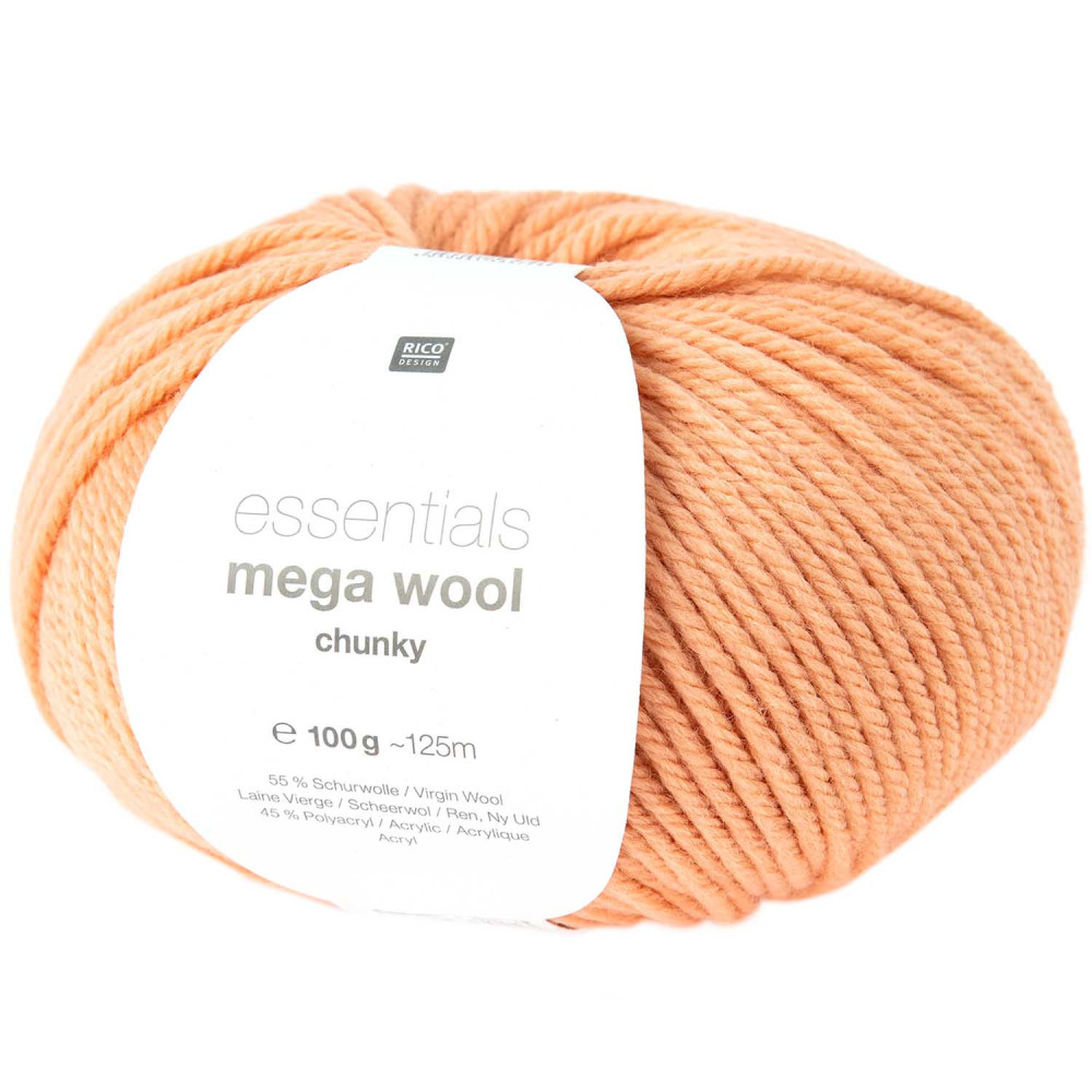 Essentials Mega Wool Chunky yarn - Rico Design - Salmon, 100 g