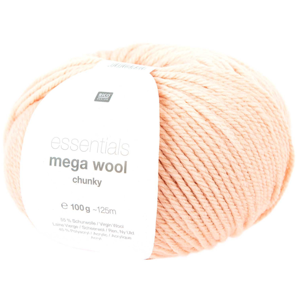 Essentials Mega Wool Chunky yarn - Rico Design - Powder, 100 g