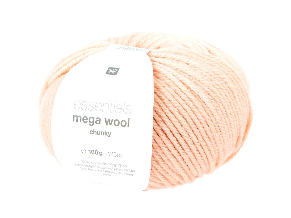 Włóczka Essentials Mega Wool Chunky - Rico Design - Powder, 100 g