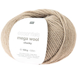 Włóczka Essentials Mega Wool Chunky - Rico Design - Ecru, 100 g
