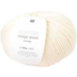 Włóczka Essentials Mega Wool Chunky - Rico Design - Cream, 100 g