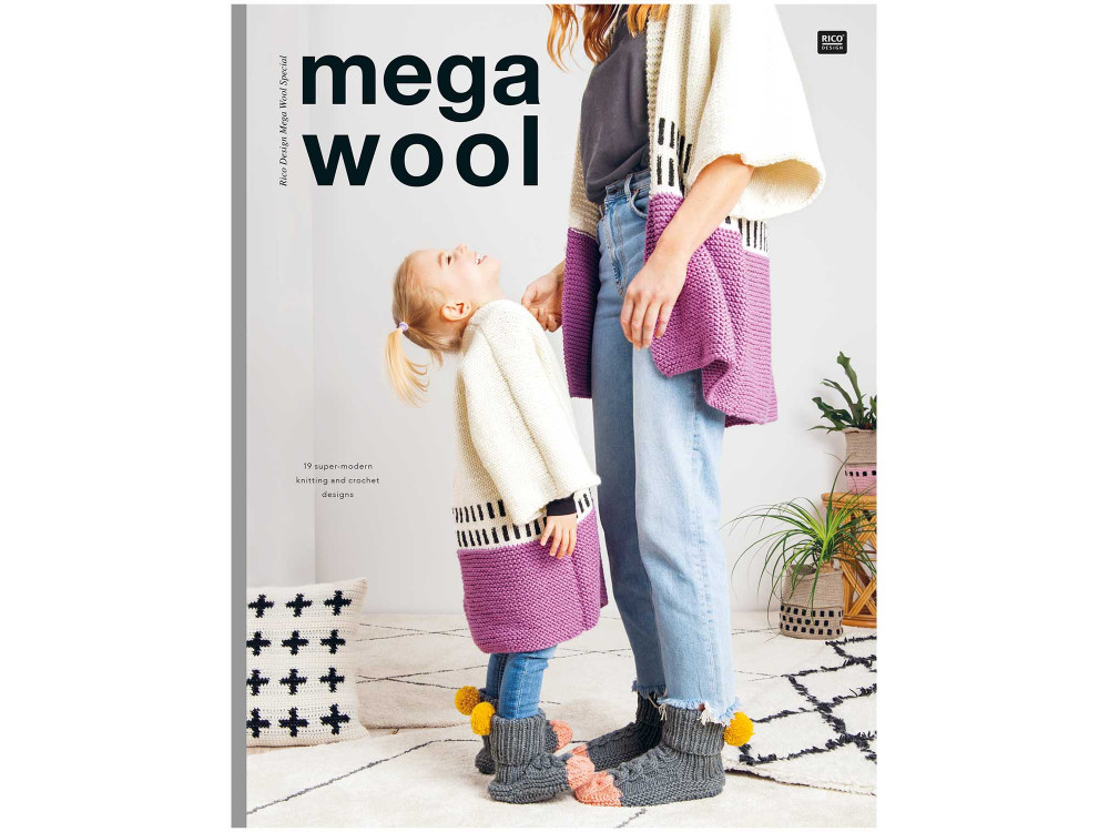 Podręcznik, instrukcja Mega Wool - Rico Design - 19 wzorów
