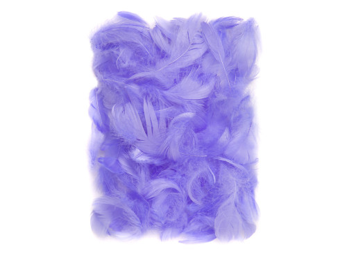 Decorative feathers - DpCraft - lilac, 10 g