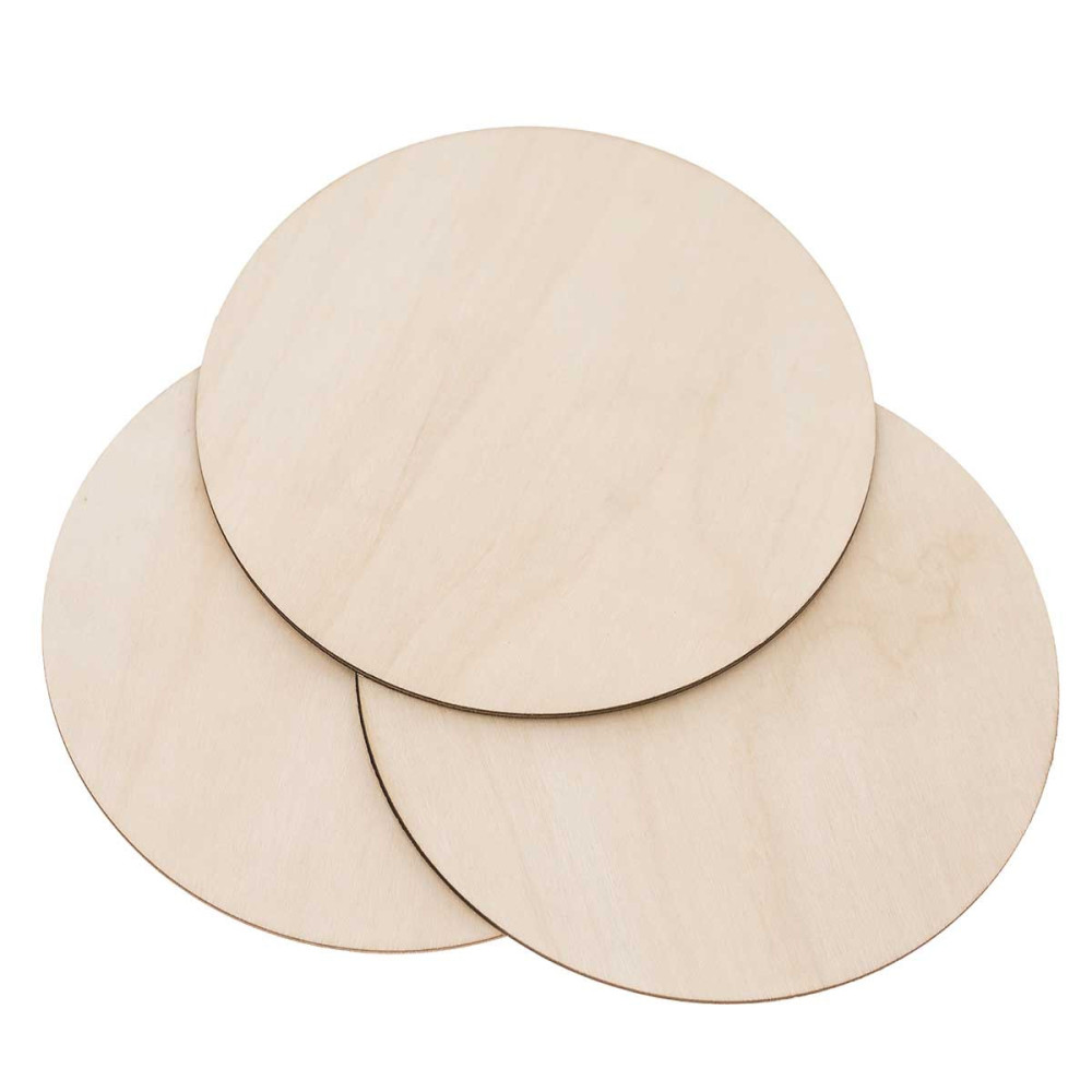 Wooden circle boards - DpCraft - 16,5 cm, 3 pcs