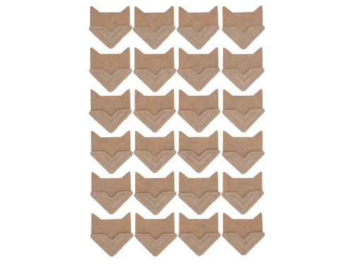 Photo self-adhesive corners - DpCraft - kraft, 48 pcs.