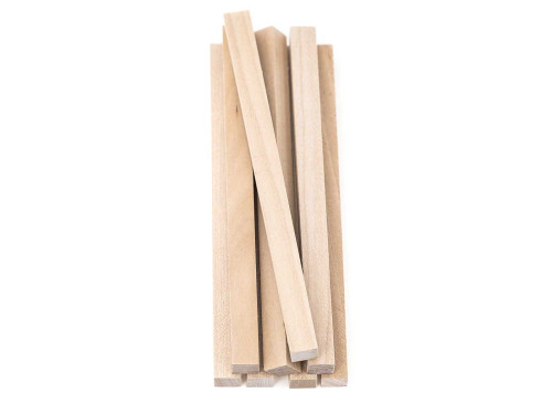 Wooden creative sticks - DpCraft - squared, 1 cm, 8 pcs