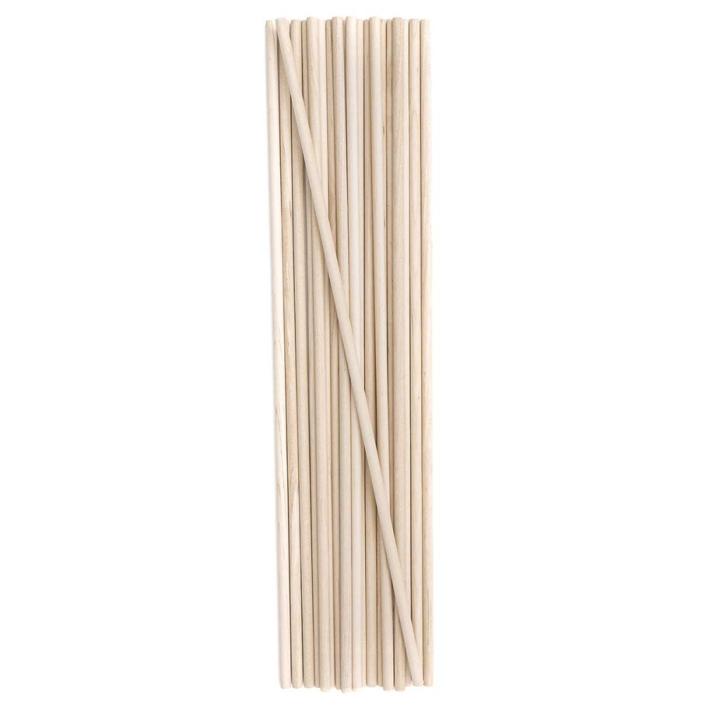Wooden creative sticks - DpCraft - round, 5 mm, 20 pcs