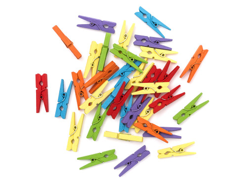 Mini wooden clips - DpCraft - Juicy, 3 cm, 30 pcs