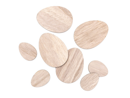 Wooden eggs - DpCraft - natural, 8 pcs