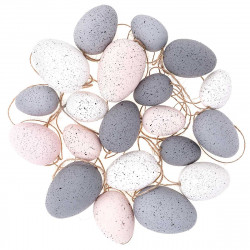 Eggs pendants, spotted - DpCraft - pink & neutral, 20 pcs