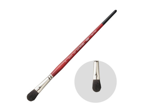 Filbert, mixed bristles, Black Resable brush, 700F series - Holbein - no. 14