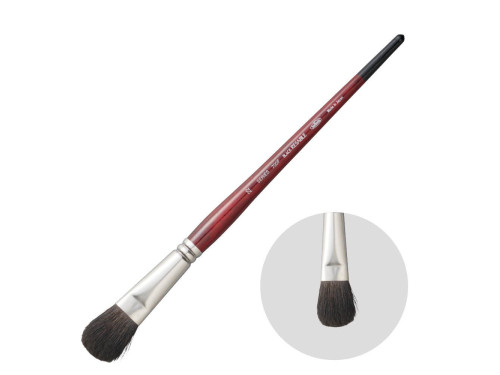 Filbert, mixed bristles, Black Resable brush, 700F series - Holbein - no. 22
