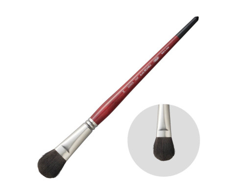 Filbert, mixed bristles, Black Resable brush, 700F series - Holbein - no. 24