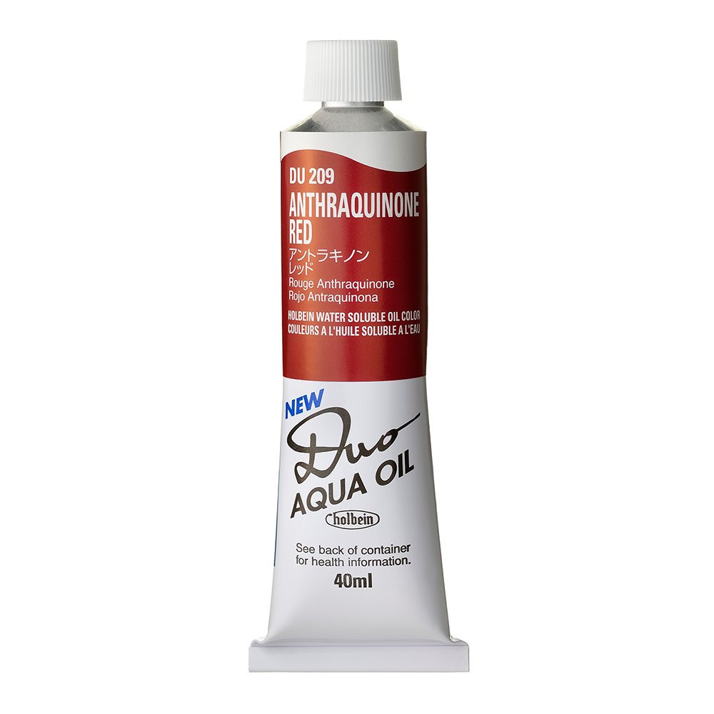 Duo Aqua water soluble oil paint - Holbein - 209, Anthraquinone Red, 40 ml