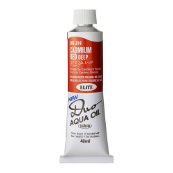 Duo Aqua water soluble oil paint - Holbein - 214, Cadmium Red Deep, 40 ml