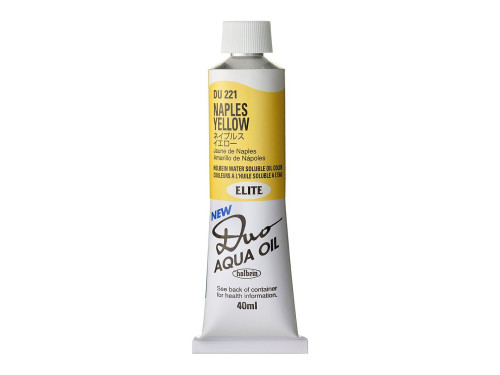Duo Aqua water soluble oil paint - Holbein - 221, Naples Yellow, 40 ml