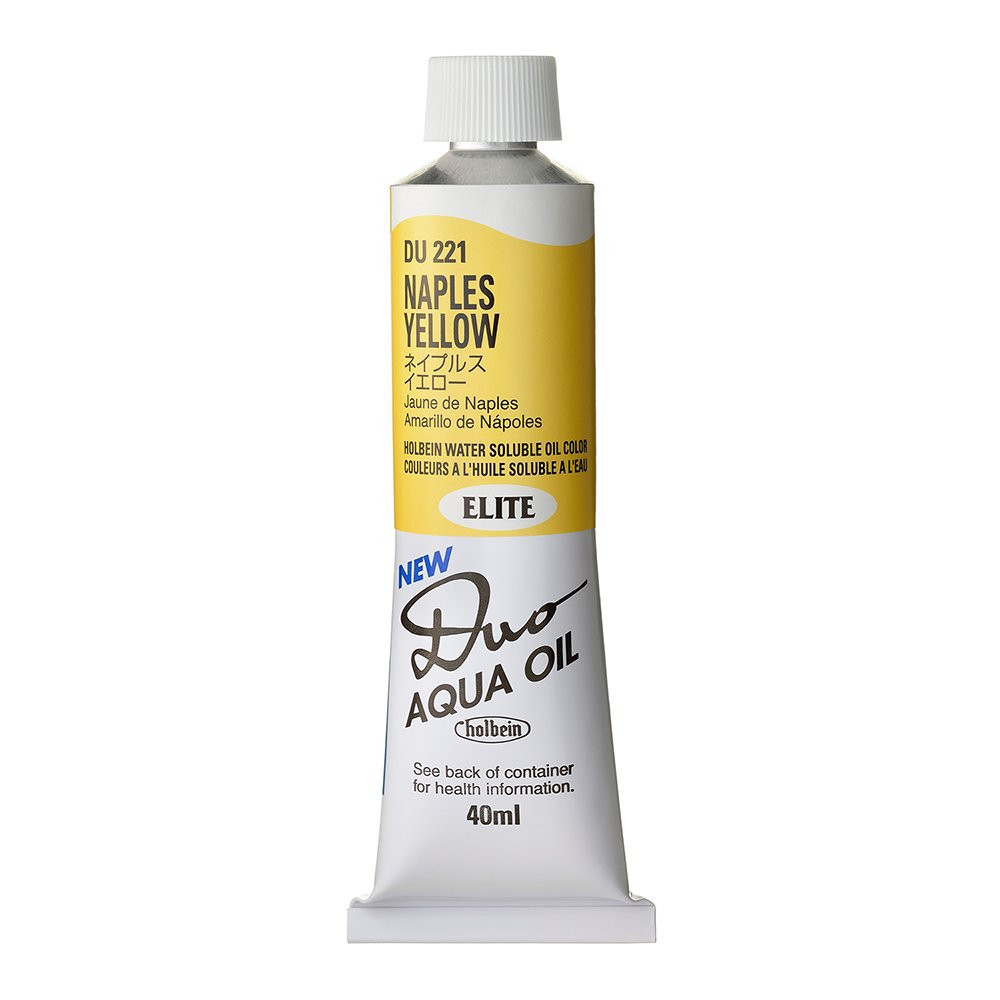 Duo Aqua water soluble oil paint - Holbein - 221, Naples Yellow, 40 ml