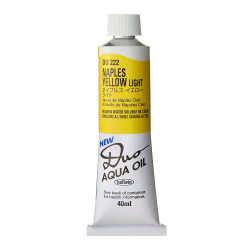 Duo Aqua water soluble oil paint - Holbein - 222, Naples Yellow Light, 40 ml