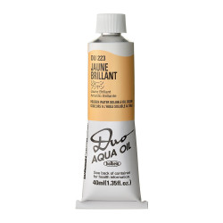 Duo Aqua water soluble oil paint - Holbein - 223, Jaune Brillant, 40 ml