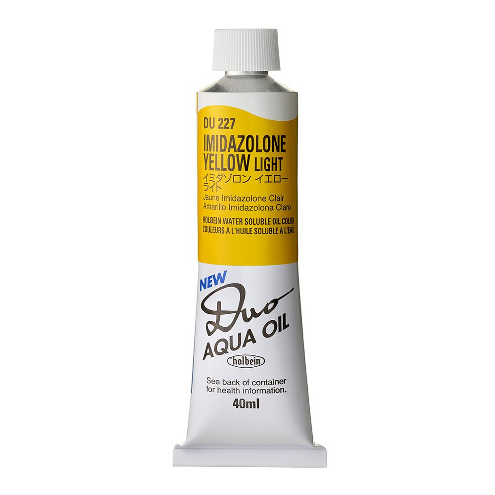 Duo Aqua water soluble oil paint - Holbein - 227, Imidazolone Yellow Light, 40 ml