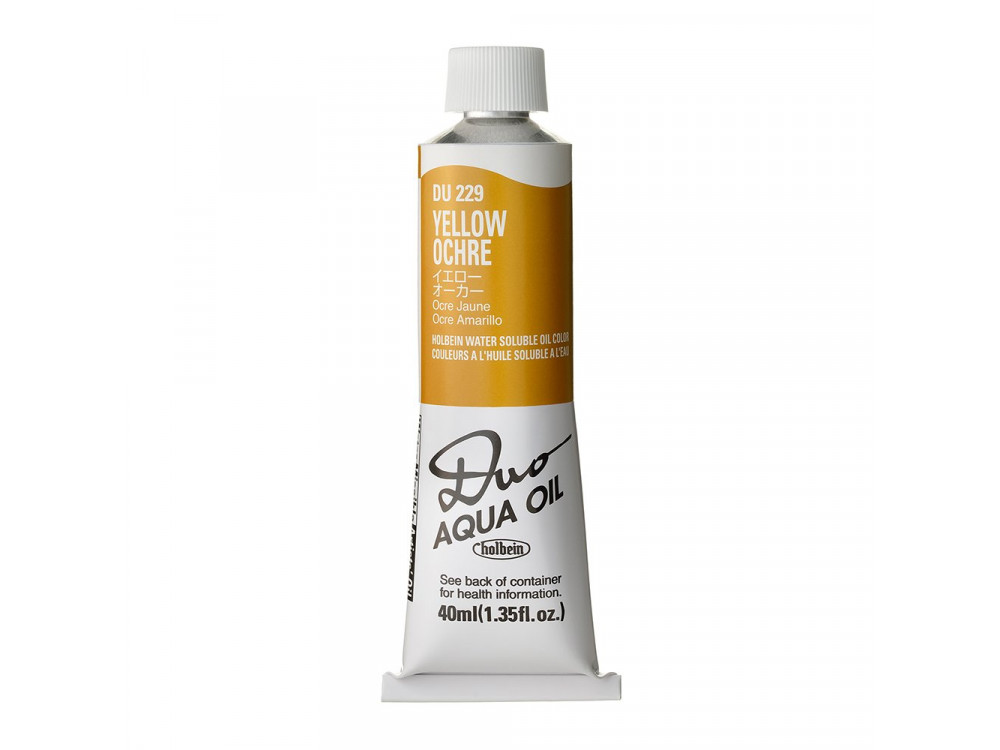 Duo Aqua water soluble oil paint - Holbein - 229, Yellow Ochre, 40 ml