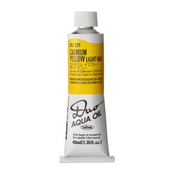 Duo Aqua water soluble oil paint - Holbein - 231, Cadmium Yellow Light Hue, 40 ml