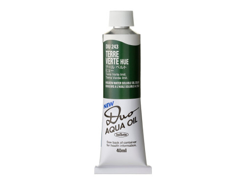 Duo Aqua water soluble oil paint - Holbein - 243, Terre Verte Hue, 40 ml