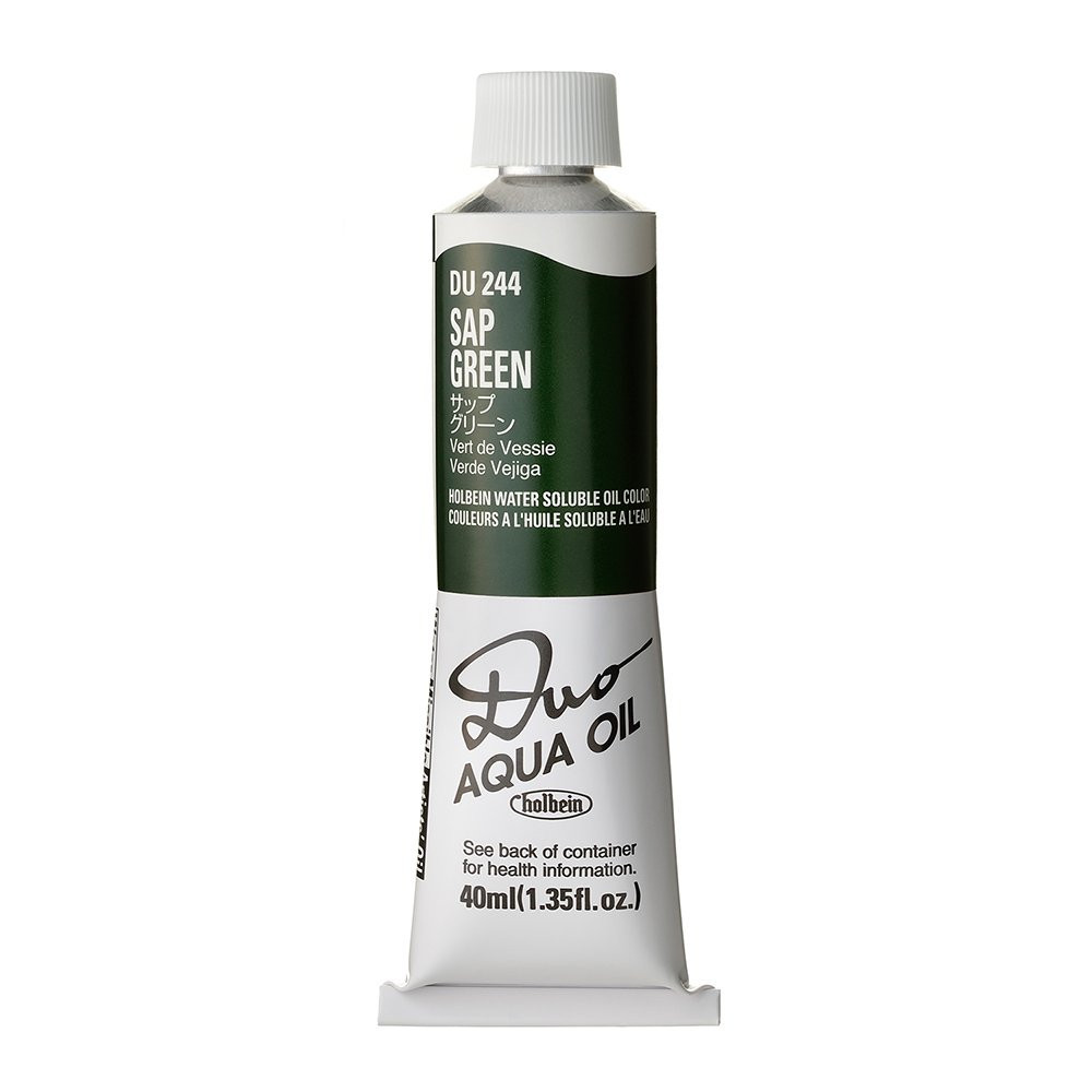 Duo Aqua water soluble oil paint - Holbein - 244, Sap Green, 40 ml