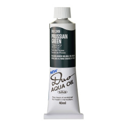 Duo Aqua water soluble oil paint - Holbein - 249, Prussian Green, 40 ml
