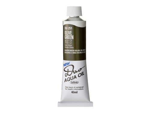 Duo Aqua water soluble oil paint - Holbein - 251, Olive Green, 40 ml