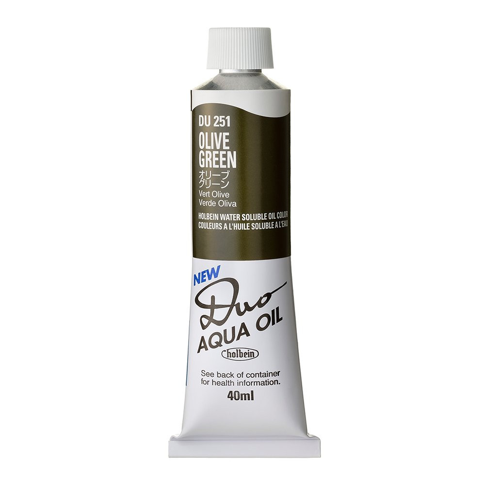 Duo Aqua water soluble oil paint - Holbein - 251, Olive Green, 40 ml