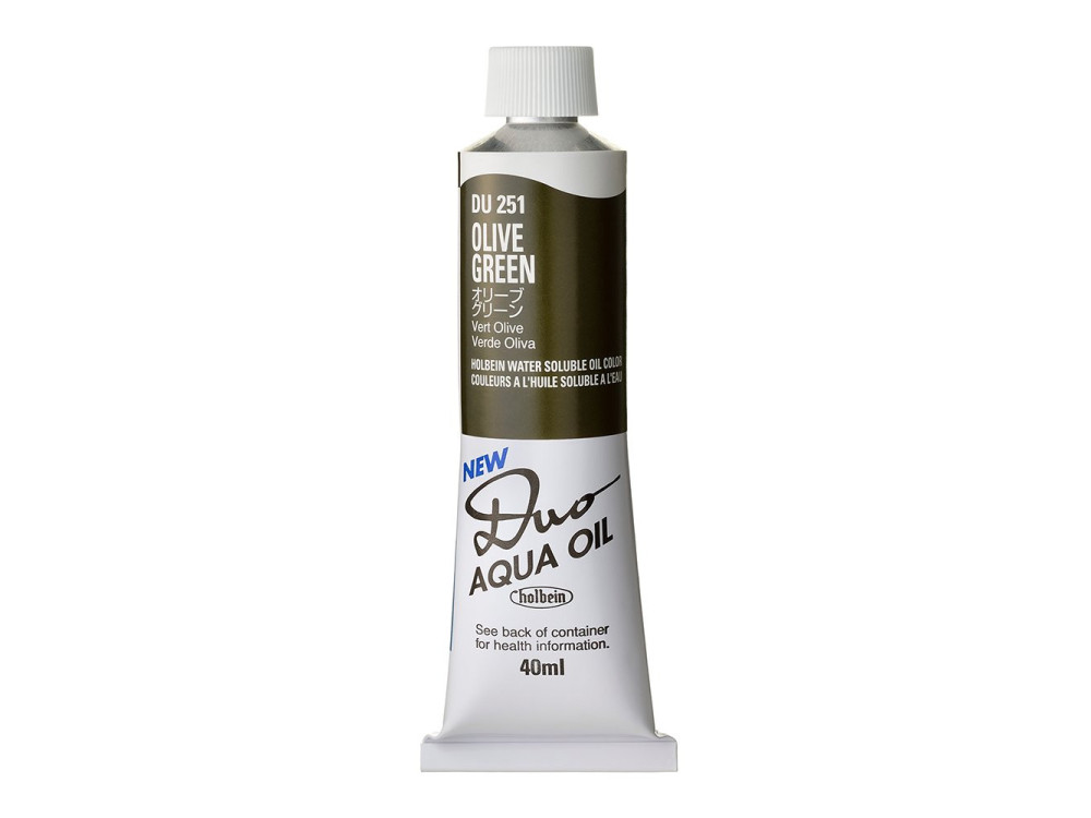 Duo Aqua water soluble oil paint - Holbein - 251, Olive Green, 40 ml