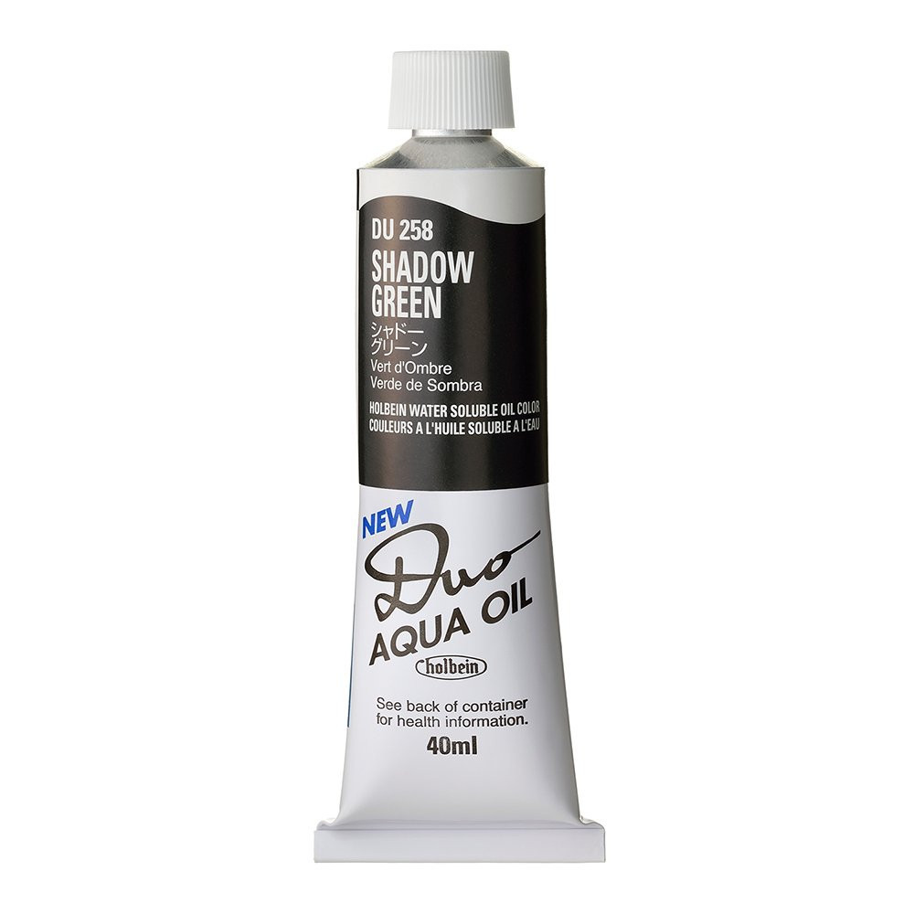Duo Aqua water soluble oil paint - Holbein - 258, Shadow Green, 40 ml
