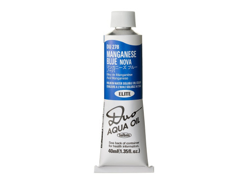 Duo Aqua water soluble oil paint - Holbein - 278, Manganese Blue Nova, 40 ml