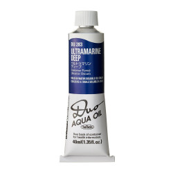 Duo Aqua water soluble oil paint - Holbein - 283, Ultramarine Deep, 40 ml