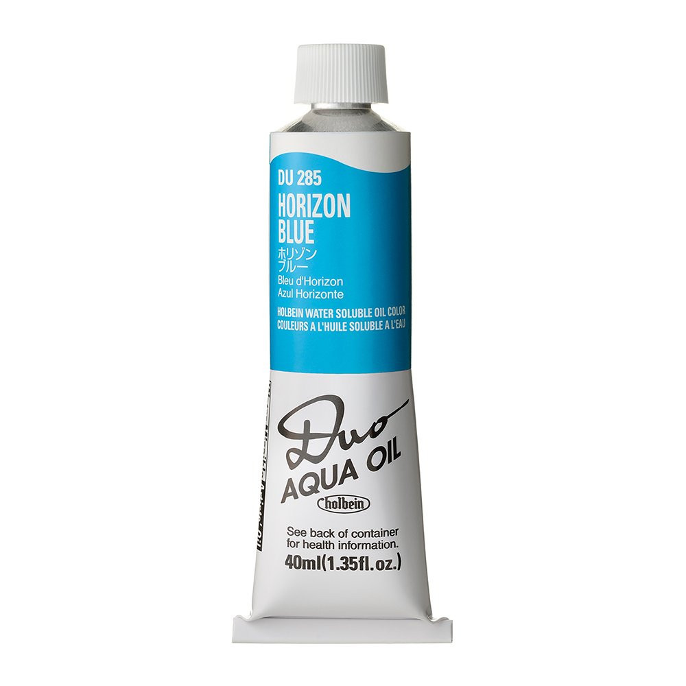 Duo Aqua water soluble oil paint - Holbein - 285, Horizon Blue, 40 ml