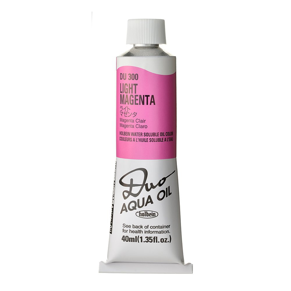 Duo Aqua water soluble oil paint - Holbein - 300, Light Magenta, 40 ml